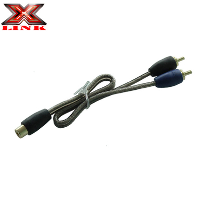 Đàn ông-Đàn ông 2 kênh Twisted cặp RCA kết nối cáp Vàng vật liệu cho hệ thống âm thanh