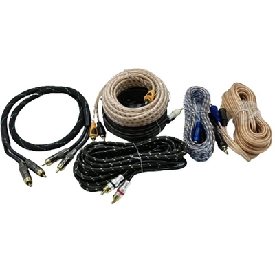 5.5mm đường kính bên ngoài PVC Jacketed Car Audio RCA Cable 2M-2M cho hiệu suất cao cấp