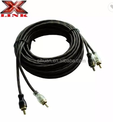 Audiophile Twisted Pair OFC Car Audio Interconnect RCA Cable 10m Với áo PVC mềm