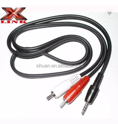 Audiophile Twisted Pair OFC Car Audio Interconnect RCA Cable 10m Với áo PVC mềm