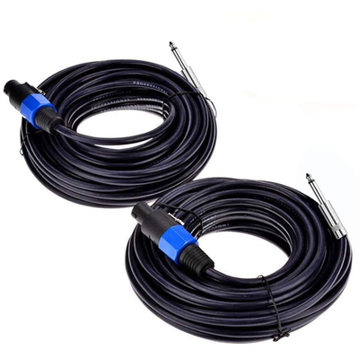Twist Lock 2 Conductor Speaker Cable Professional 50FT Độ dài cho các ứng dụng âm thanh