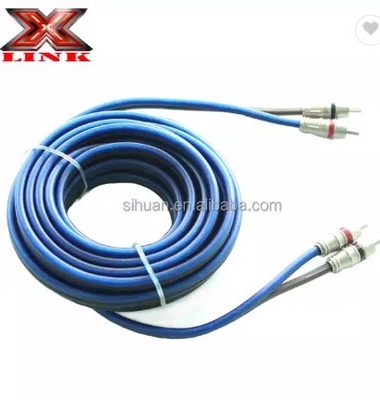 Audiophile Twisted Pair OFC Car Audio Interconnect RCA Cable 10m Với áo PVC mềm