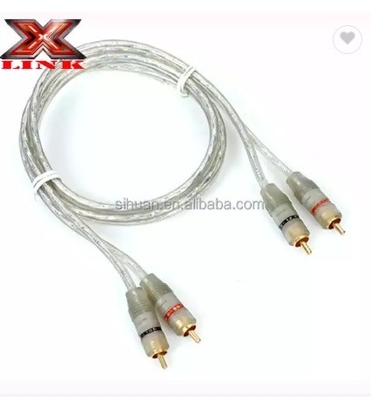 Audiophile Twisted Pair OFC Car Audio Interconnect RCA Cable 10m Với áo PVC mềm