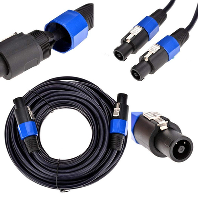 Twist Lock 2 Conductor Speaker Cable Professional 50FT Độ dài cho các ứng dụng âm thanh