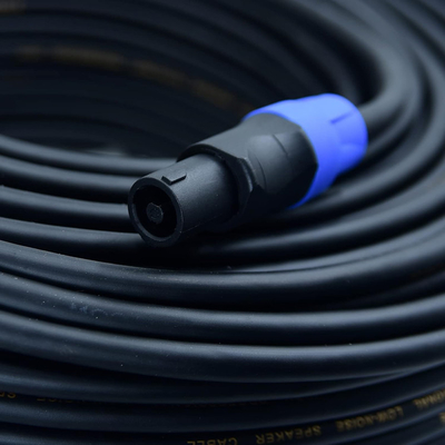 Twist Lock 2 Conductor Speaker Cable Professional 50FT Độ dài cho các ứng dụng âm thanh