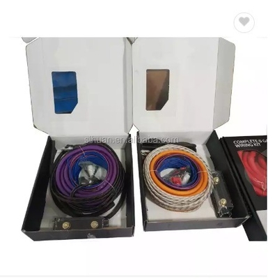 1128 Tiêu chuẩn 4 Gauge OFC CCA Cụ thể lắp đặt bộ khuếch đại dây cáp bộ khuếch đại cho âm thanh xe hơi
