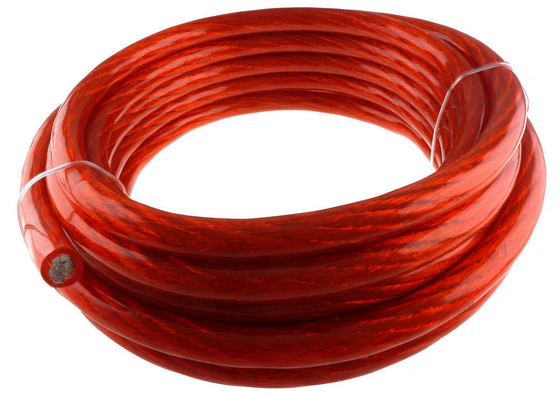 Cáp điện 2 GA AWG OFC CCA trong màu xanh / đen trong suốt để lắp đặt bộ khuếch đại âm thanh xe hơi