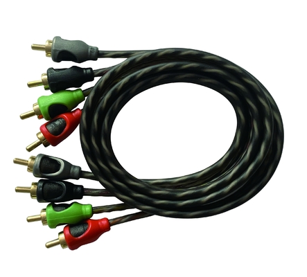 Cáp âm thanh RCA 2 kênh OFC 100% Copper Conductor cho kết nối âm thanh xe hơi và gia đình