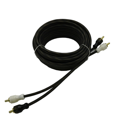 Khép kín màu cam 5.2 mét 17 feet Cáp RCA xoắn AV cho âm thanh xe hơi linh hoạt