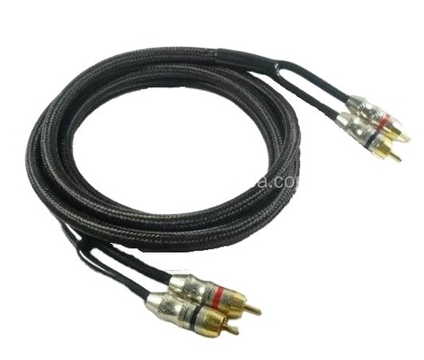 Cáp RCA đồng không oxy bền PVC cho kết nối âm thanh xe hơi