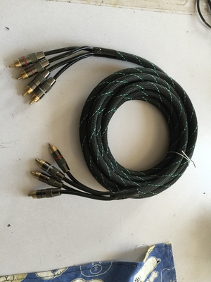 Cáp RCA đồng không oxy bền PVC cho kết nối âm thanh xe hơi