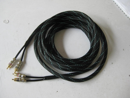 Cáp RCA đồng không oxy bền PVC cho kết nối âm thanh xe hơi