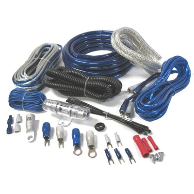 PVC Jacket 0 4 8 10awg Gauge Auto Car Amp Amplifier Wiring Kit với kiểu kết nối RCA