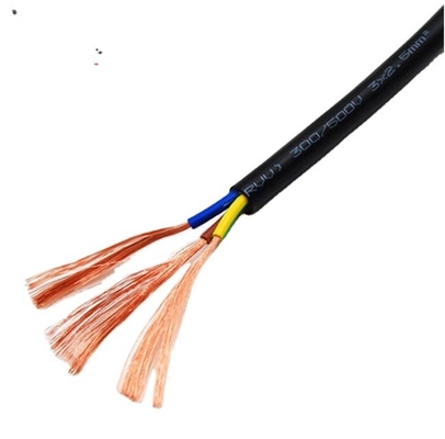 300v RV RVV dây cáp điện với cách điện PVC và dây dẫn đồng 4.0mm