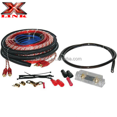 0 2 4 8 Gauge Sub Car Audio Amplifier Wiring Kit 1500 2500 3000 Watt với vật liệu