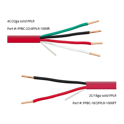 LSZH 8c Cáp báo cháy với vỏ ngoài thermoplastic và cách nhiệt cao su silicon