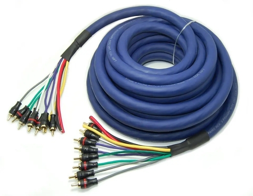 100% Oxy Free Copper Multi Channel Audio 10 RCA Power Medusa Cable cho chuyên gia