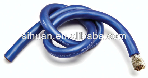 áo khoác PVC OFC CCA 2/0awg 1/0awg 2awg 4awg Cáp điện tăng cường âm thanh xe hơi với cách điện PVC