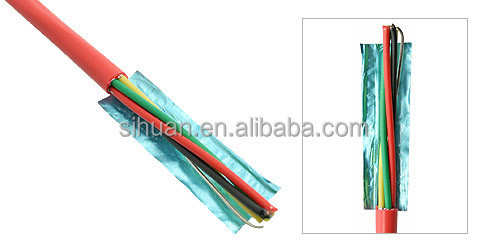 Tin CCA 18 AWG 2/C Solid FPLR Cable báo cháy 1000 Ft Đỏ đồng dẫn chắn