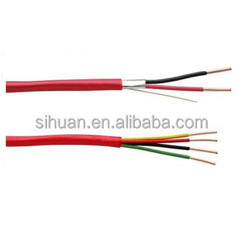 Tin CCA 18 AWG 2/C Solid FPLR Cable báo cháy 1000 Ft Đỏ đồng dẫn chắn