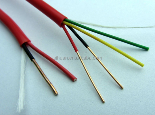 Tin CCA 18 AWG 2/C Solid FPLR Cable báo cháy 1000 Ft Đỏ đồng dẫn chắn