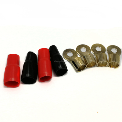 Gold Connector Twisted Pair 0 4 8 GA AWG OFC CCA Xe ô tô Auto Audio Amplifier Amp Cài đặt Bộ dây cho loa xe