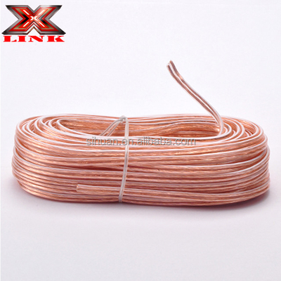 Không có loại kết nối Cáp loa dày 22 24 18 16 Gauge AWG Speaker trong suốt