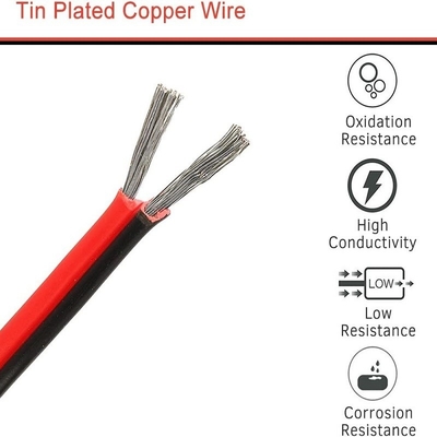 Flexible Wire Ext 2pin 2 Color Cable màu đỏ đen cho dải LED Extension Electrical Wire