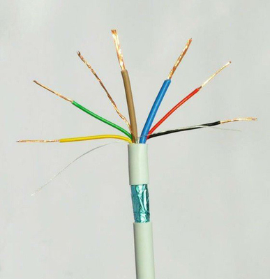 Hệ thống báo động hỏa hoạn dẫn điện đồng PVC cách nhiệt mạnh mẽ áo khoác đỏ 2 cáp báo động lõi