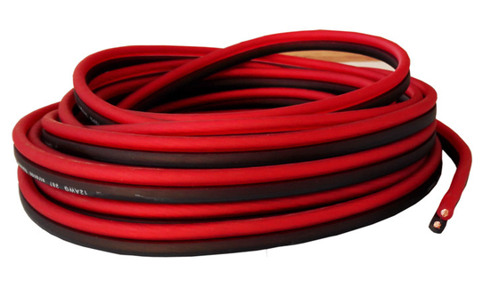 Dây loa âm thanh đồng 12ga OFC linh hoạt với áo khoác PVC mềm và đầu nối vàng