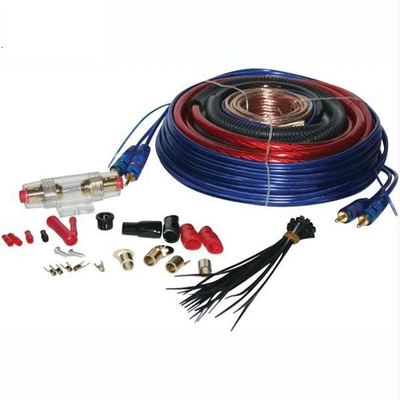 Cáp điện kết nối nam-nam 8 GA Car Amp Wiring Kit với dây dẫn đồng trần và cáp CCA / OFC