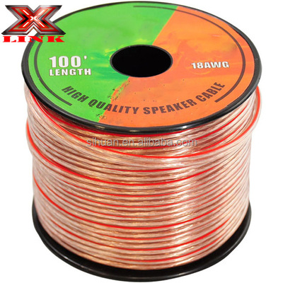Professional Grade 16 Gauge CCA OFC Speaker Wire với áo khoác PVC màu đỏ và đen