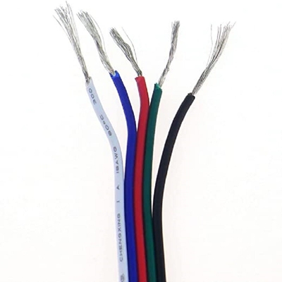 Sợi dây mở rộng linh hoạt cho ruy băng LED 1618 Gauge PVC Jacket RGBW RGB 3pin 4pin