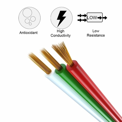 Sợi dây mở rộng linh hoạt cho ruy băng LED 1618 Gauge PVC Jacket RGBW RGB 3pin 4pin