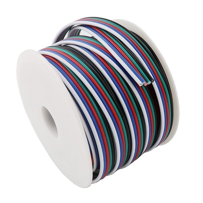 Sợi dây mở rộng linh hoạt cho ruy băng LED 1618 Gauge PVC Jacket RGBW RGB 3pin 4pin