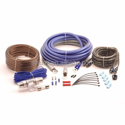 Bộ cáp tăng cường xe 8 Gauge với vật liệu đồng và đường kính bên ngoài tùy chỉnh