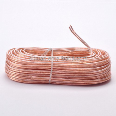 Đường kính bên ngoài tùy chỉnh và loại kết nối âm thanh Stereo Soft PVC Car Amplifier Speaker Wire