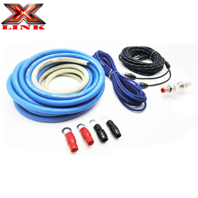 OFC Conductor 0 2 4 6 8 AWG Gauge GA Car Audio Cable Kit cho hệ thống loa