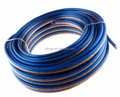 Màn hình rõ ràng, linh hoạt, dây cáp loa, áo khoác PVC trong suốt 14 Awg