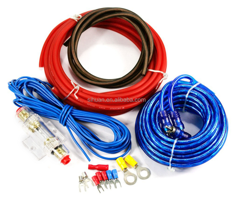 Bộ dây dẫn dây dẫn kiểu 8ga Gauge Car Audio Amp cho khả năng tương thích loa trên cao trong xe