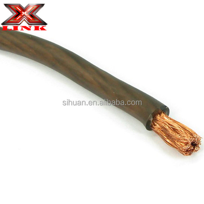 áo khoác PVC mềm xe điện điện áp thấp 0 2 4 6 8 AWG Gauge vật liệu cách điện PVC Xe ô tô âm thanh Subwoofer bộ khuếch đại cáp điện