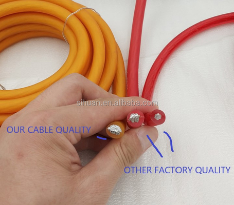 0 Gauge Cáp điện tăng cường âm thanh xe hơi với áo khoác PVC bền và dây dẫn đồng