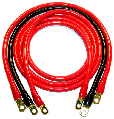 5/16 &quot; Lug Terminal 12 inch Tined đồng pin Inverter cáp cho xe tải xe tải RV mặt trời