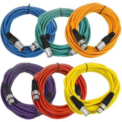Gold Connector Braid Shielding Microphone Audio Cable 0.22mm2 0.35mm2 cho âm thanh rõ ràng