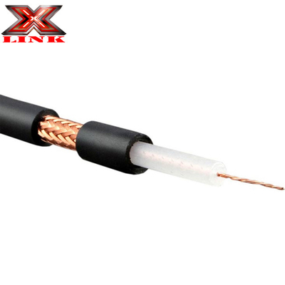 Cáp đồng trục RG213 có độ giảm nhẹ 50 Ohm với áo khoác PVC và tấm đan đồng trần