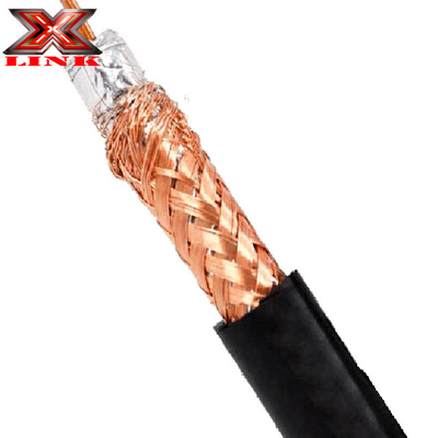 Cáp đồng trục RG213 có độ giảm nhẹ 50 Ohm với áo khoác PVC và tấm đan đồng trần