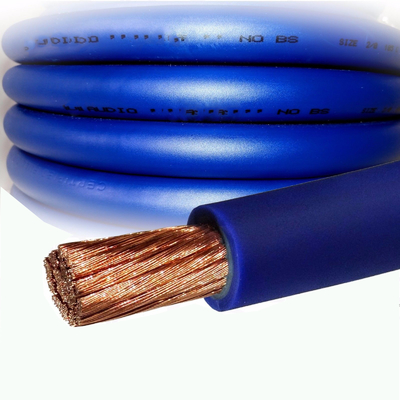 CCA Hướng dẫn xe ô tô âm thanh mặt đất dây điện PVC trong suốt áo khoác Top Flex 4 AWG Gauge