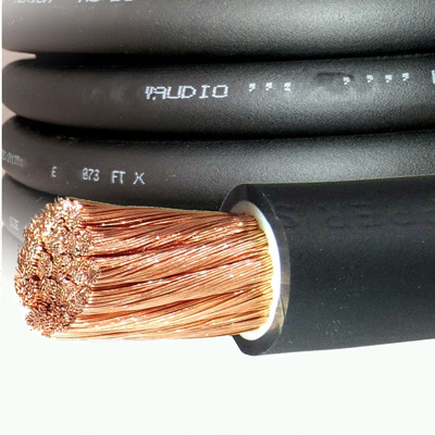 CCA Hướng dẫn xe ô tô âm thanh mặt đất dây điện PVC trong suốt áo khoác Top Flex 4 AWG Gauge
