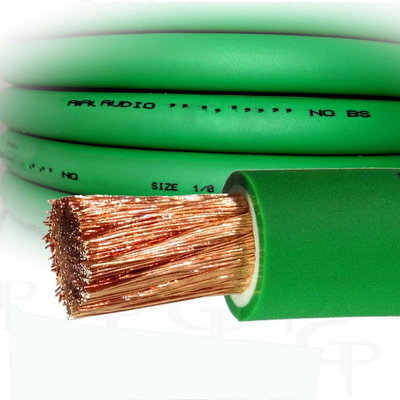 CCA Hướng dẫn xe ô tô âm thanh mặt đất dây điện PVC trong suốt áo khoác Top Flex 4 AWG Gauge