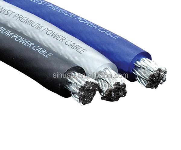 Kiểm tra nước đóng hộp OFC 4 AWG lớn hơn 1/0 Gauge Car Audio Power Wire cho hiệu suất